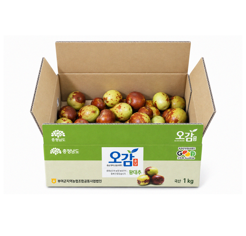 [부여조공] 굿뜨래 사과대추(중/대/특 혼합) 왕대추 1kg~