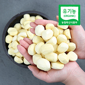 [노루골농원]<br>유기농 깐밤 1kg  비품/중/대
