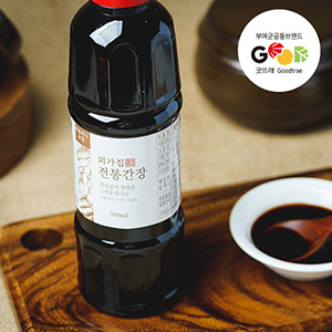 [외가집]<br>국산콩 집간장 조선간장 재래간장 한식 3년숙성 500ml