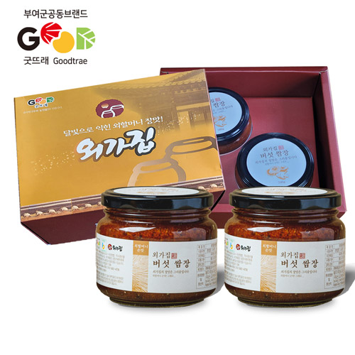 [외가집]<br>박영숙명인 버섯쌈장(일반맛) 500gx2병 선물세트