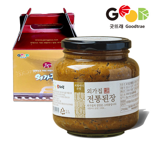 [외가집]<br>박영숙명인 시골 재래식 전통된장 1kg 선물세트 집된장 